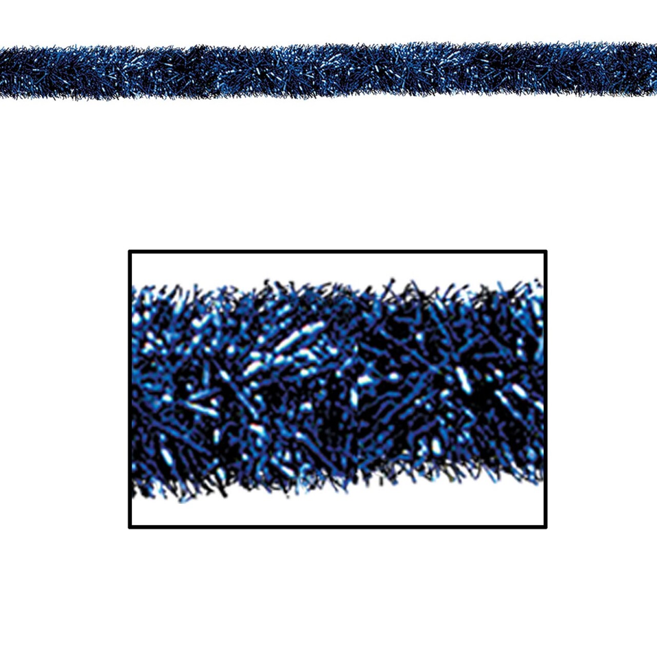 Beistle Gleam N Tinsel Festive Shiny Christmas Garland - 100' x 4" - Unlit